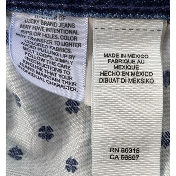 Lucky Brand VTG 361 Straight Mid Rise Blue Jeans Men's Size 36 x 32 - Picture 12 of 13